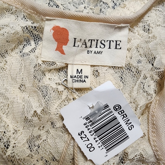 L'Atiste by Amy Bodysuit Size Medium NWT - Picture 4 of 6